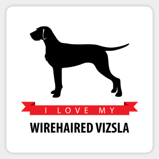 I Love My Wirehaired Vizsla Sticker